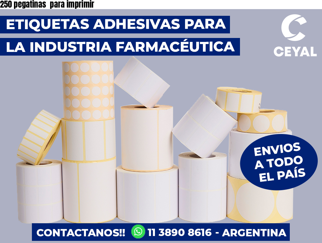 250 pegatinas  para imprimir