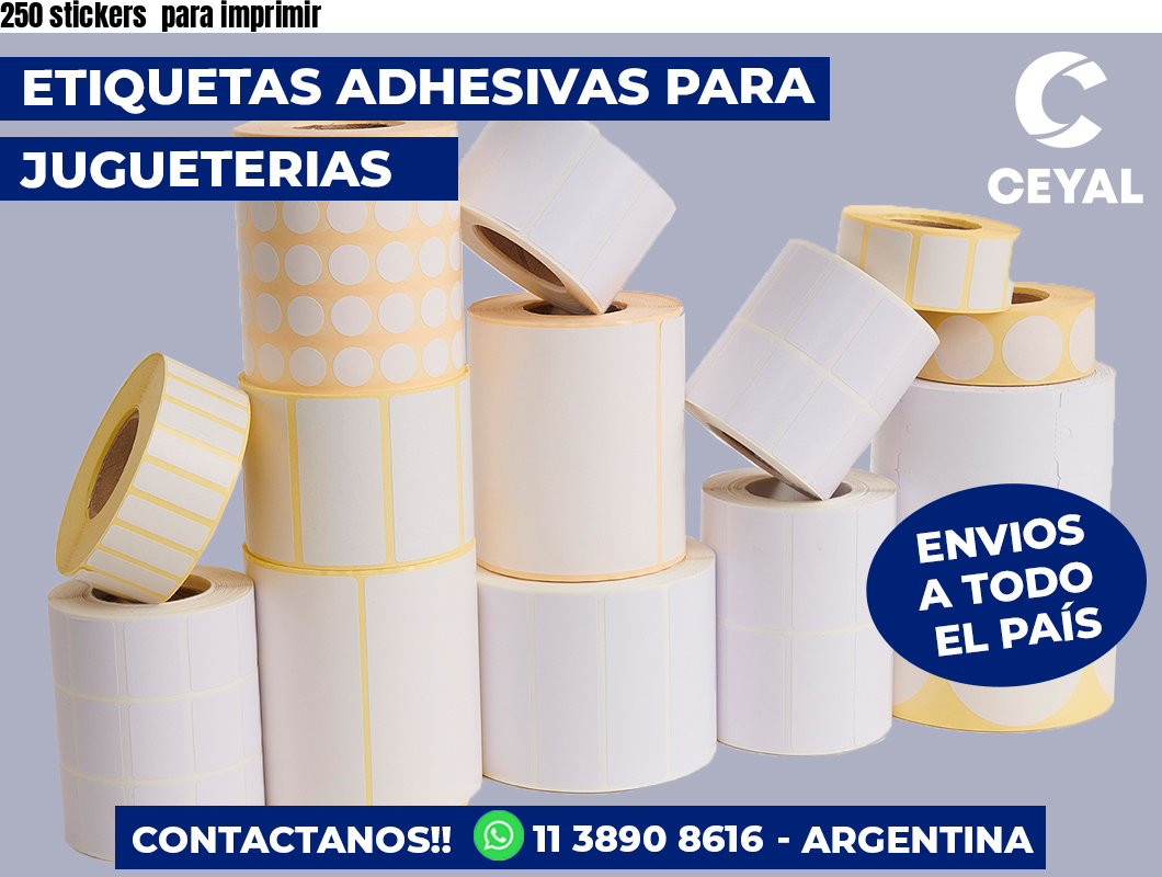 250 stickers  para imprimir