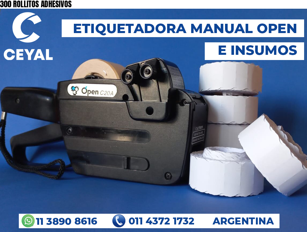 300 ROLLITOS ADHESIVOS