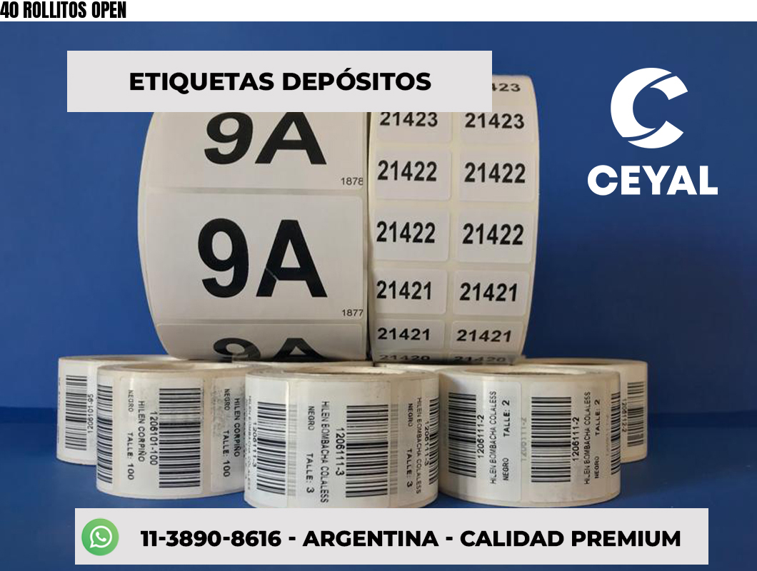 40 ROLLITOS OPEN