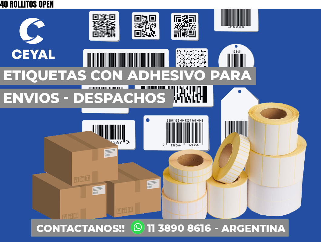 40 ROLLITOS OPEN