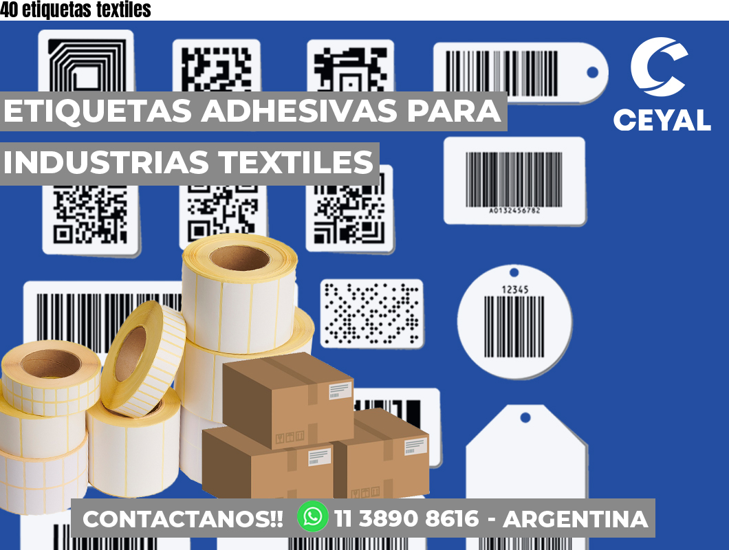 40 etiquetas textiles