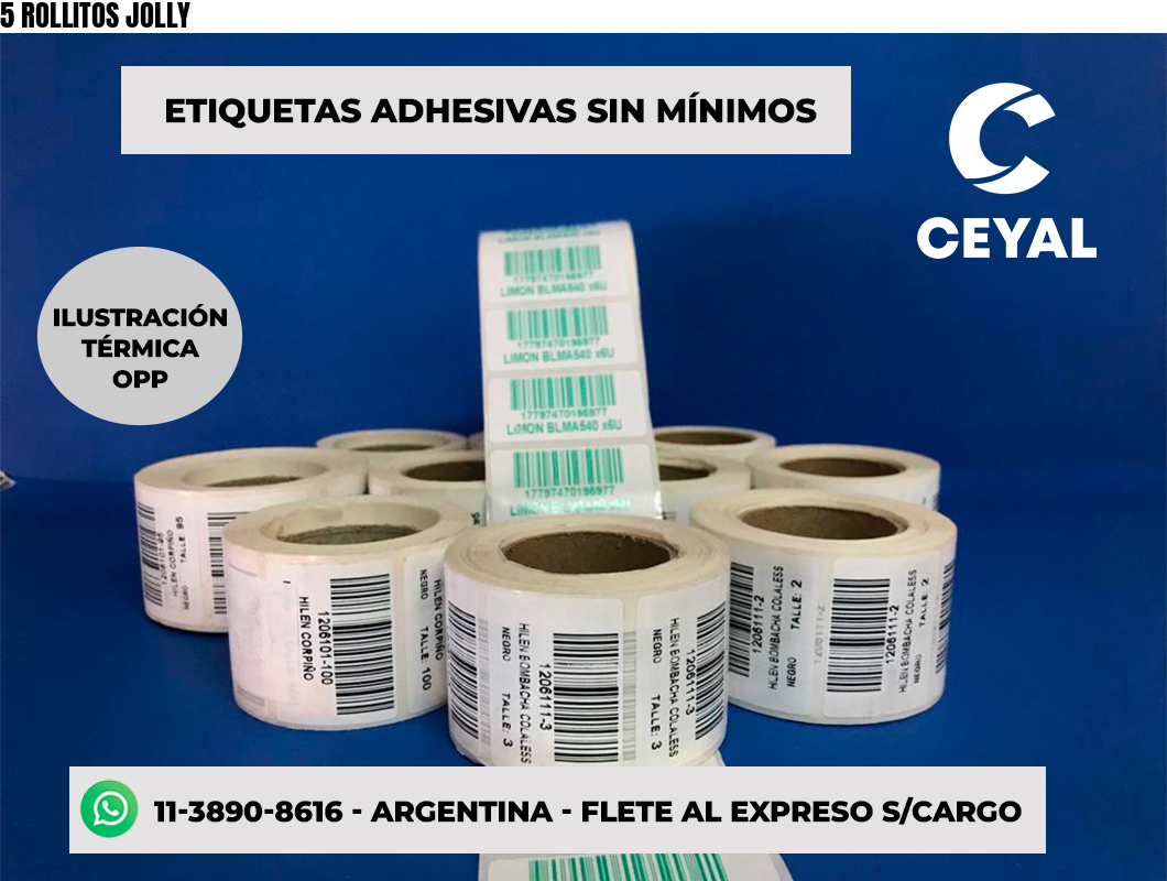5 ROLLITOS JOLLY