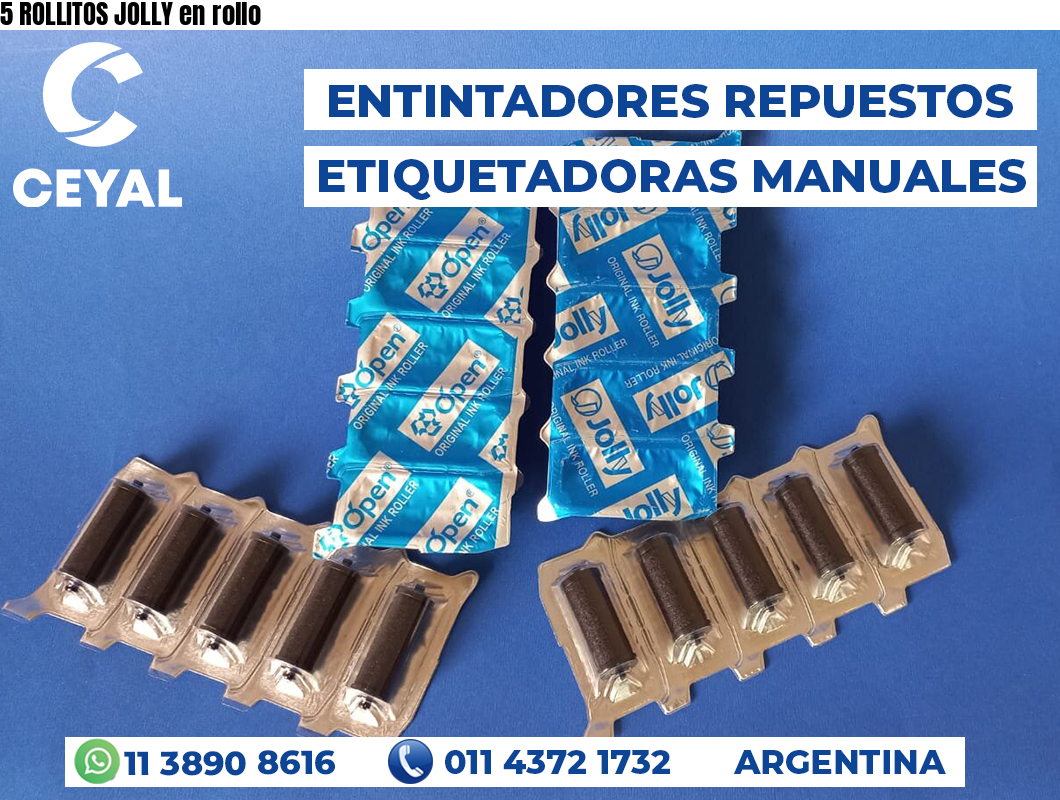 5 ROLLITOS JOLLY en rollo