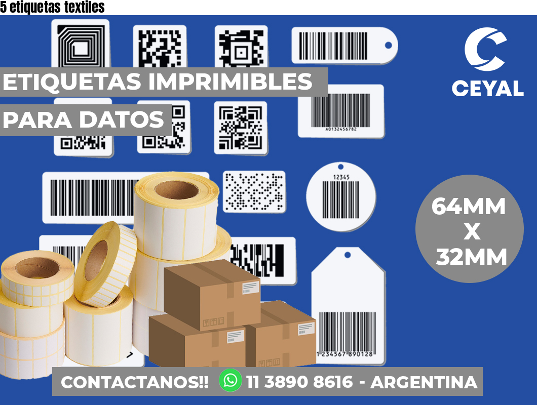 5 etiquetas textiles
