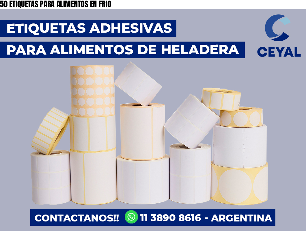 50 ETIQUETAS PARA ALIMENTOS EN FRIO