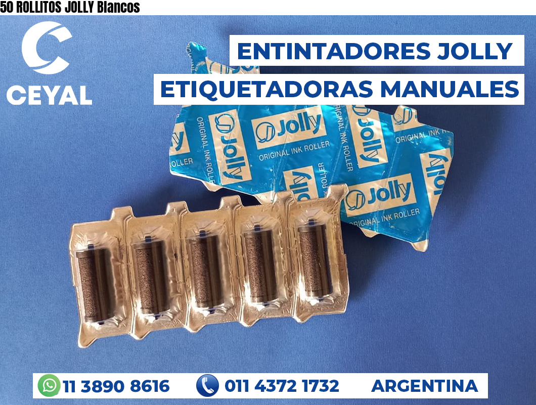 50 ROLLITOS JOLLY Blancos