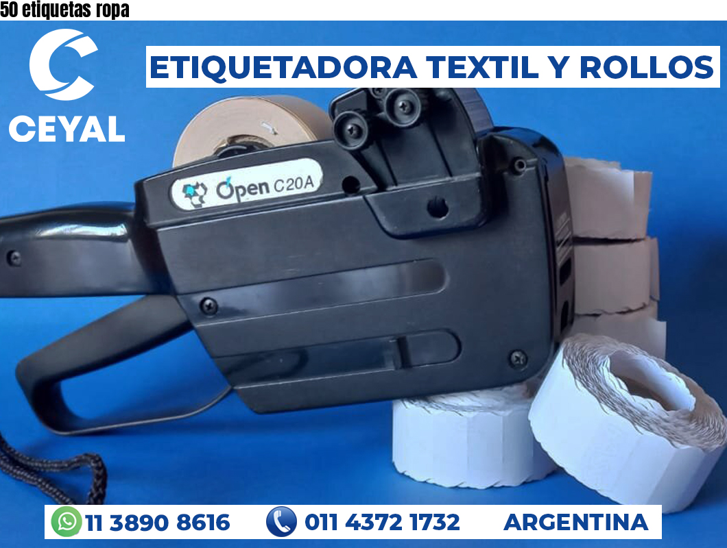 50 etiquetas ropa