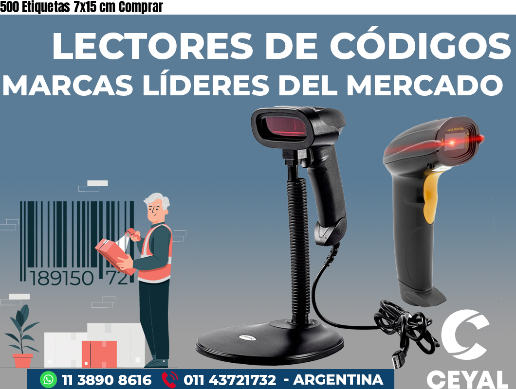 500 Etiquetas 7x15 cm Comprar