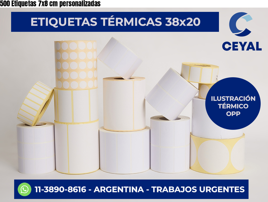 500 Etiquetas 7×8 cm personalizadas