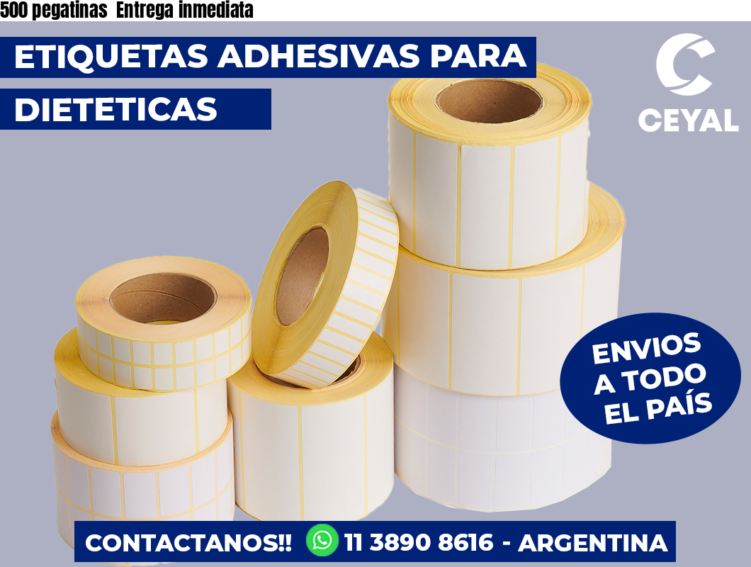 500 pegatinas Entrega inmediata