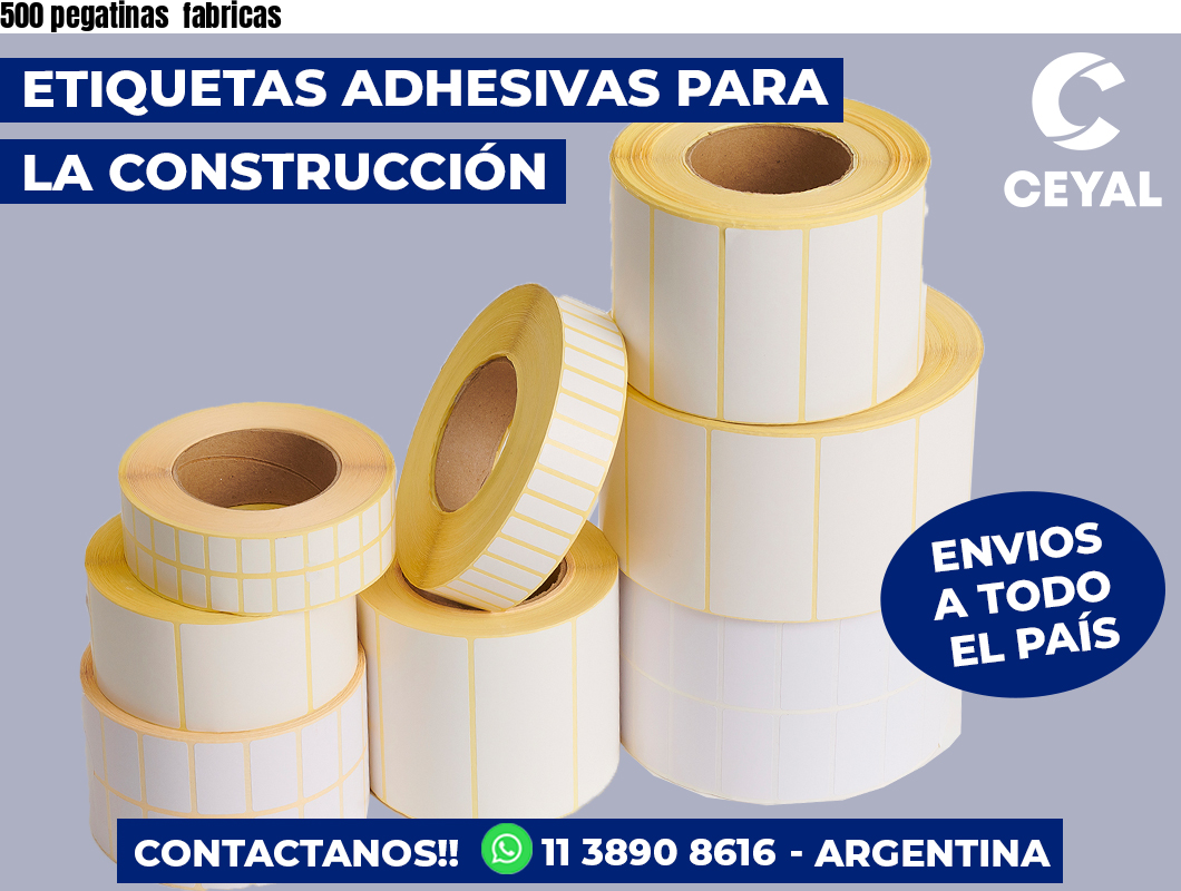 500 pegatinas  fabricas