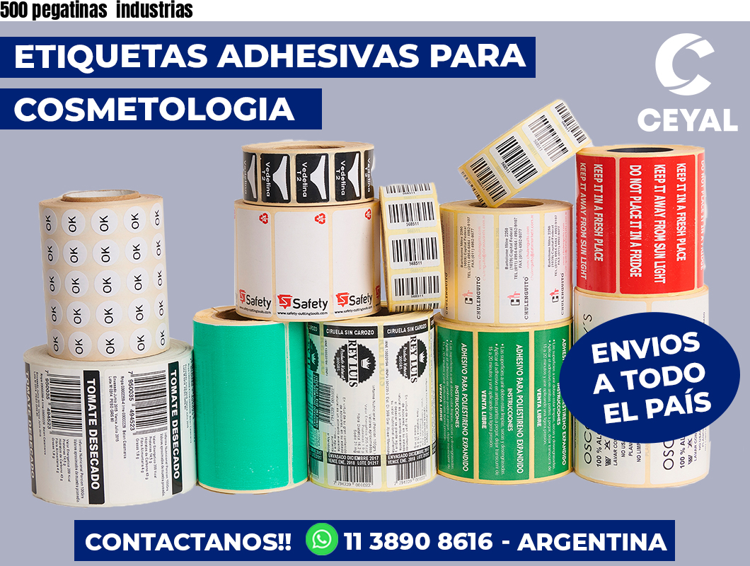 500 pegatinas  industrias
