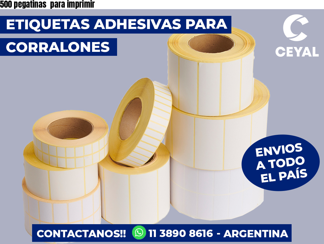 500 pegatinas  para imprimir