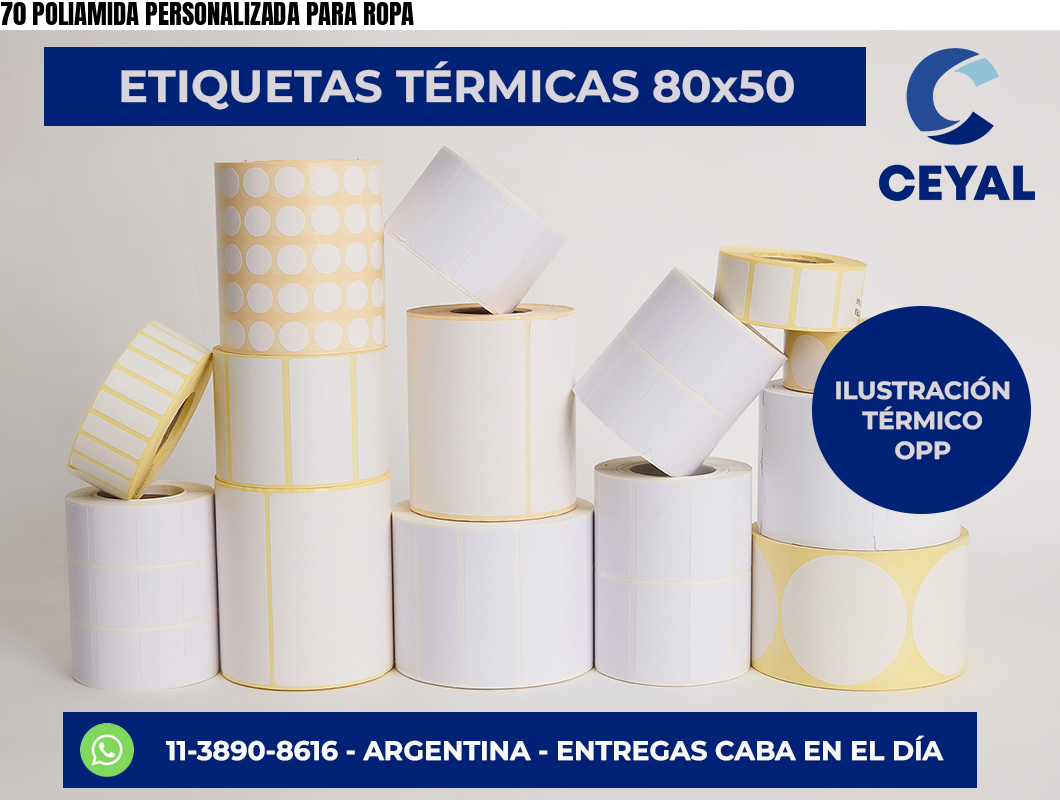 70 POLIAMIDA PERSONALIZADA PARA ROPA