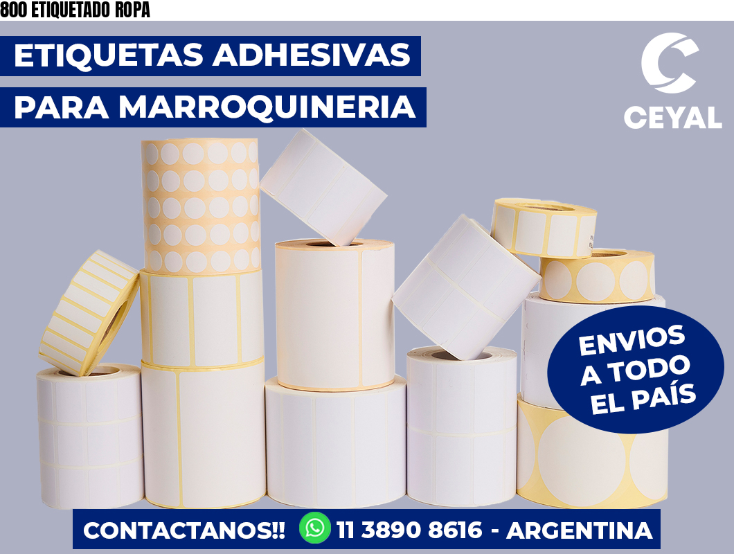 800 ETIQUETADO ROPA