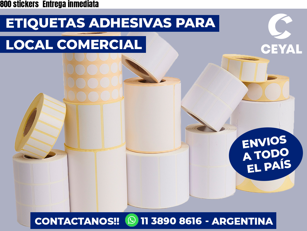 800 stickers Entrega inmediata