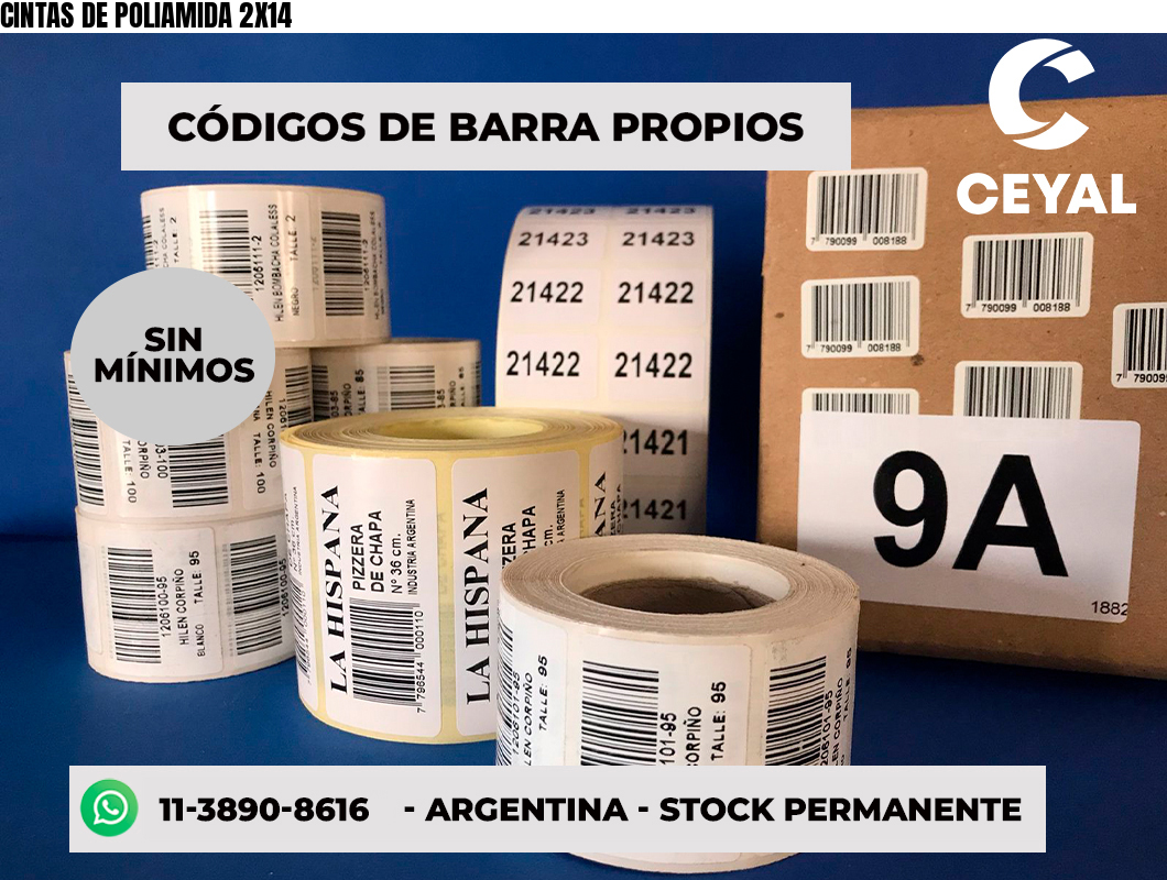 CINTAS DE POLIAMIDA 2X14