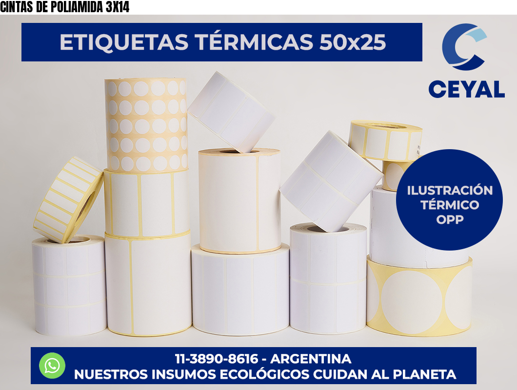 CINTAS DE POLIAMIDA 3X14