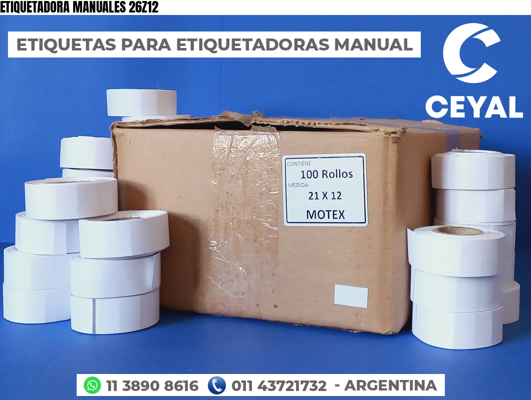 ETIQUETADORA MANUALES 26Z12