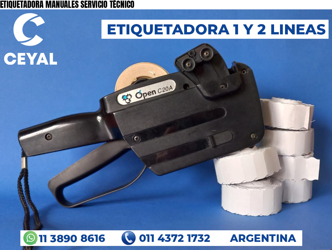 ETIQUETADORA MANUALES SERVICIO TÉCNICO