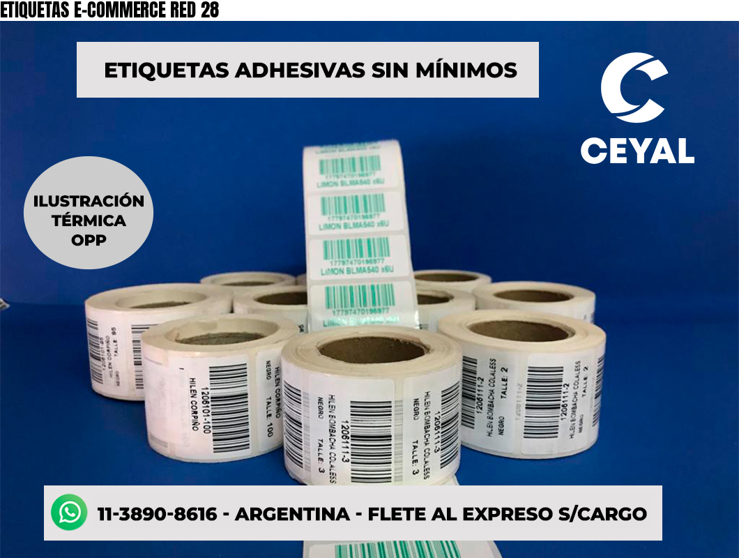 ETIQUETAS E-COMMERCE RED 28