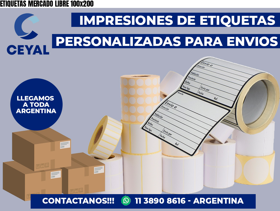 ETIQUETAS MERCADO LIBRE 100×200