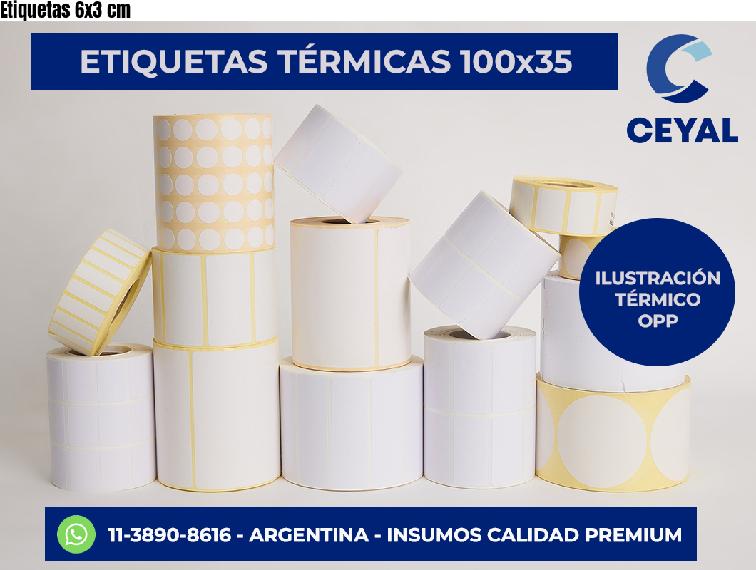 Etiquetas 6×3 cm