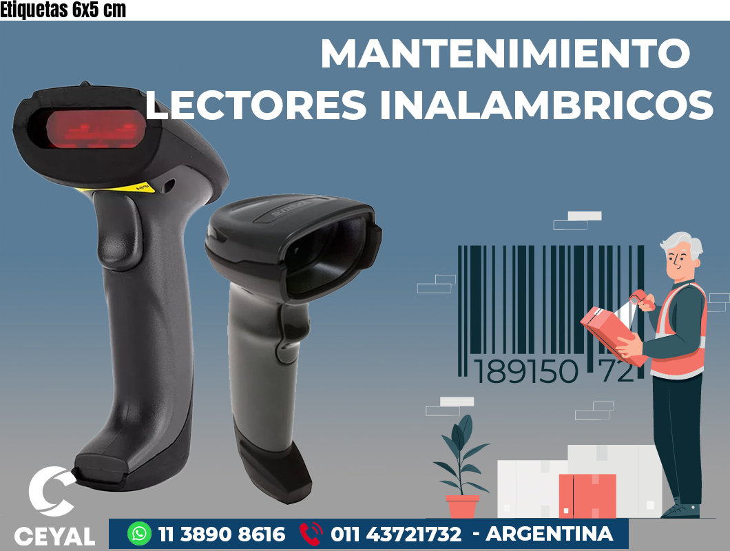 Etiquetas 6x5 cm