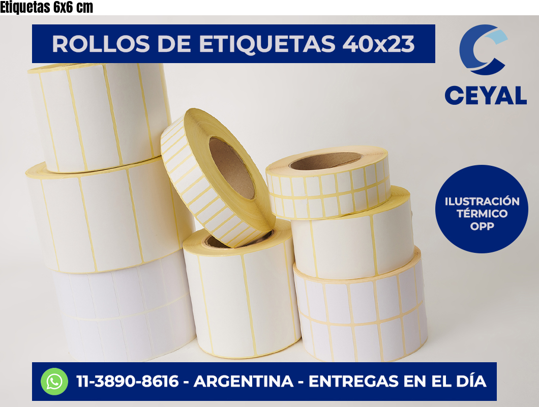 Etiquetas 6×6 cm