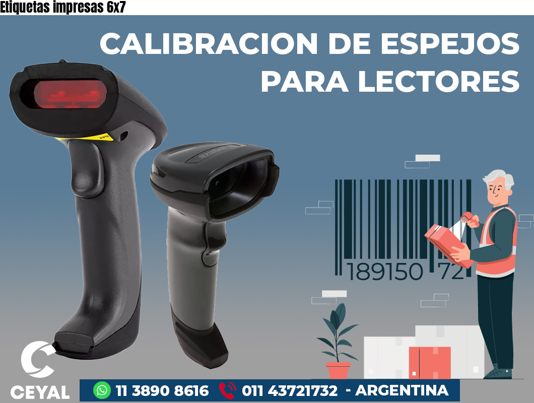 Etiquetas impresas 6x7