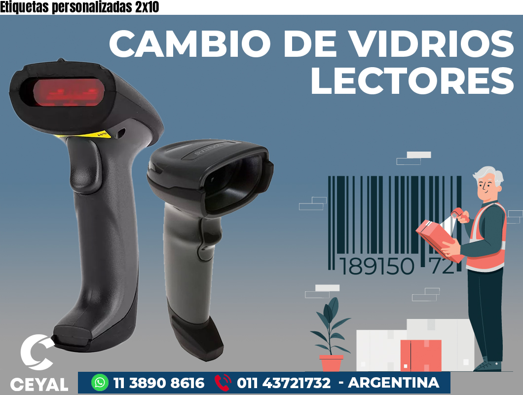 Etiquetas personalizadas 2x10