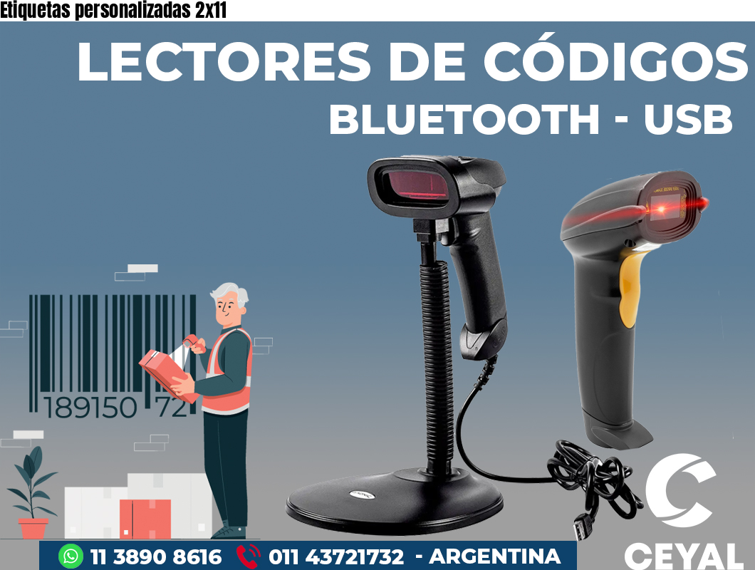 Etiquetas personalizadas 2x11