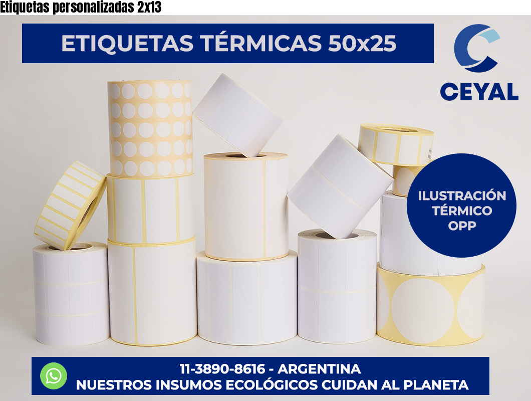 Etiquetas personalizadas 2×13