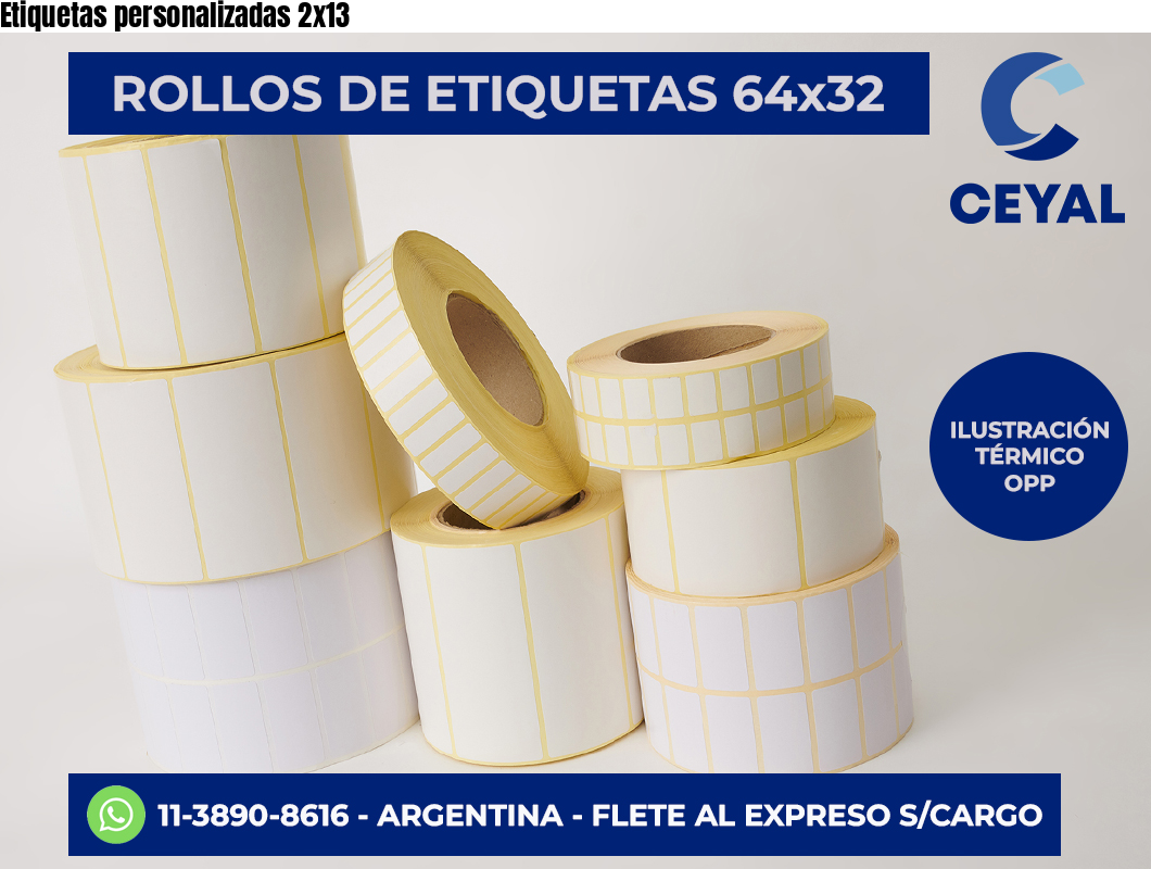 Etiquetas personalizadas 2×13