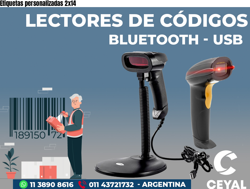 Etiquetas personalizadas 2x14