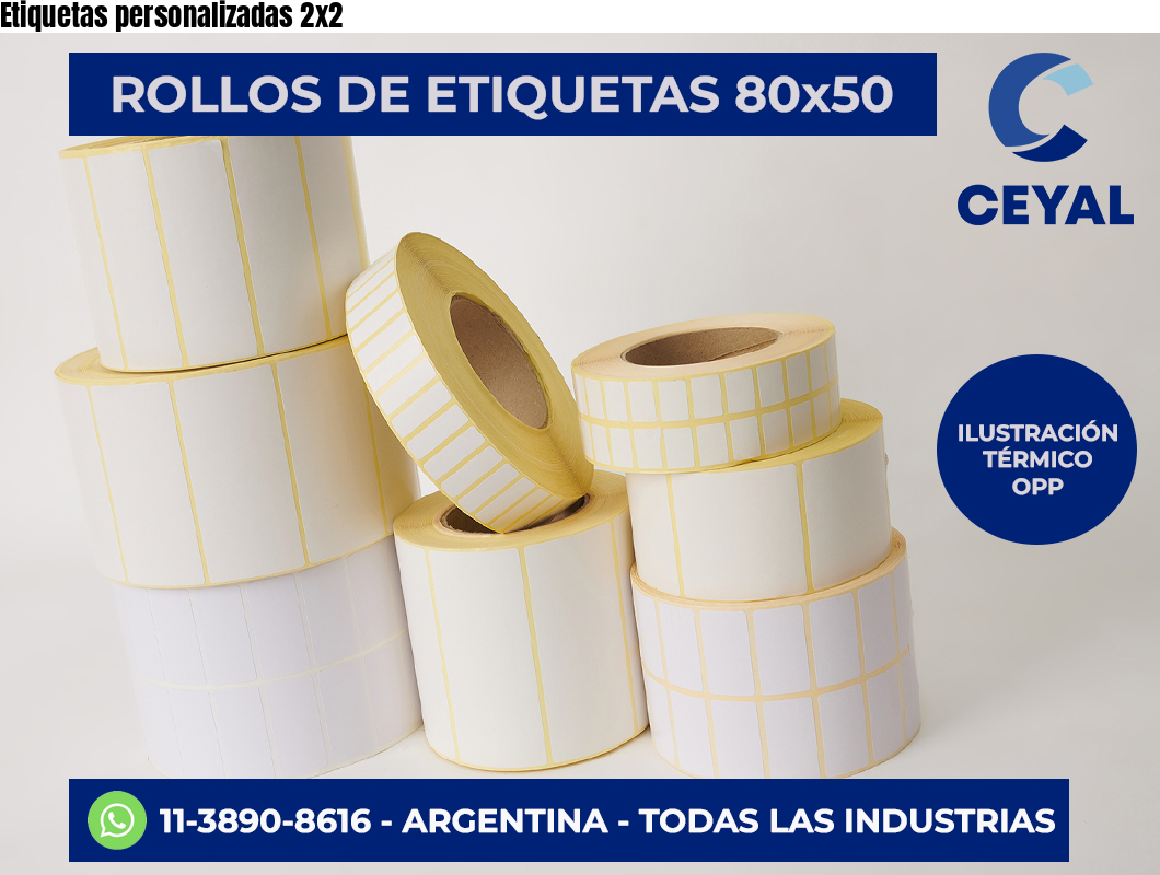 Etiquetas personalizadas 2×2