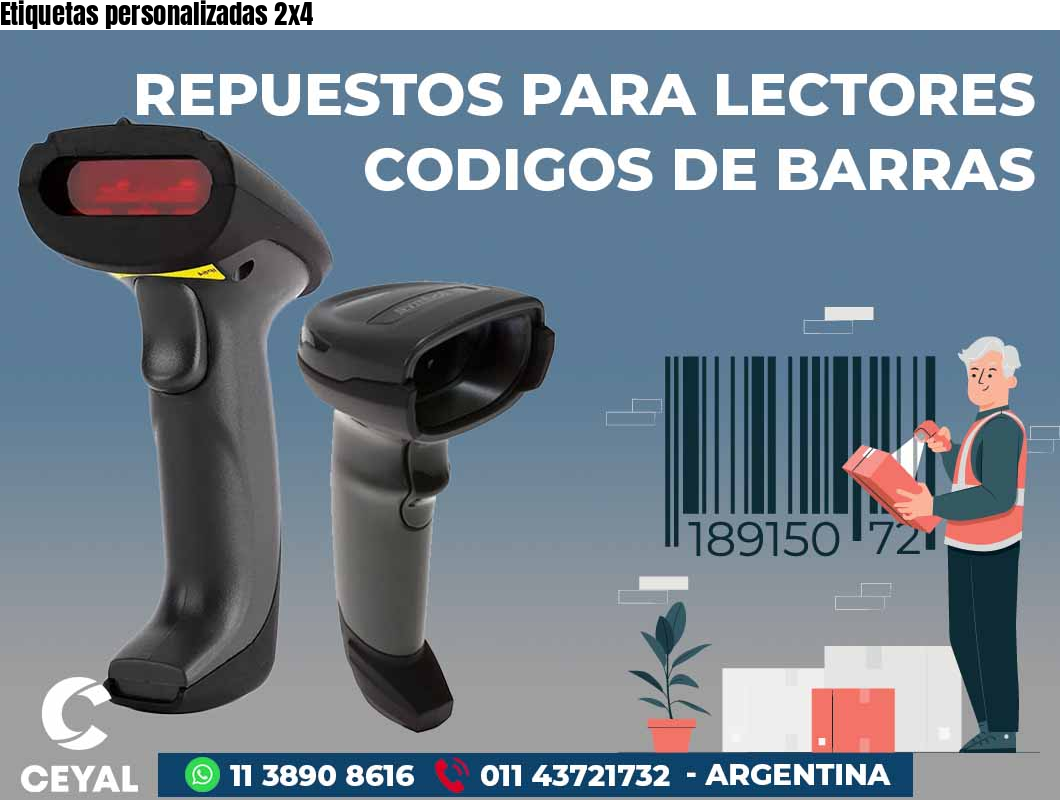 Etiquetas personalizadas 2x4