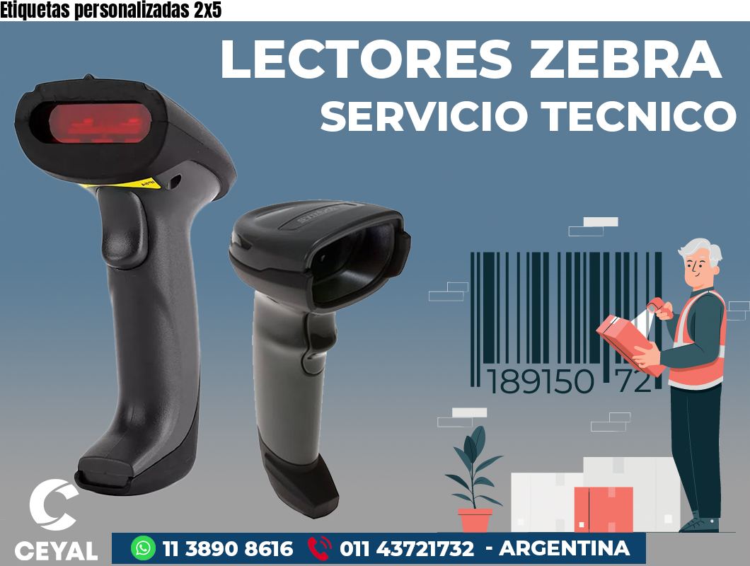 Etiquetas personalizadas 2x5