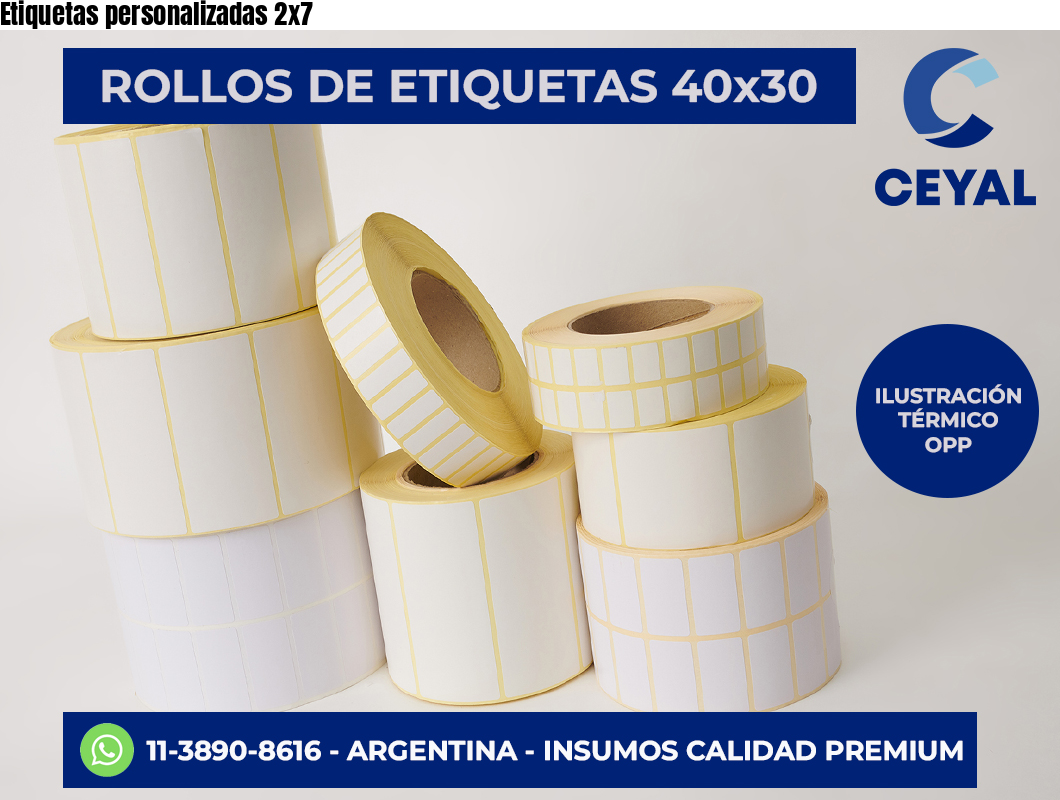 Etiquetas personalizadas 2×7