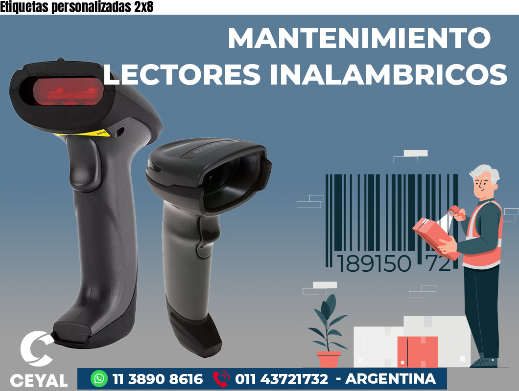 Etiquetas personalizadas 2x8
