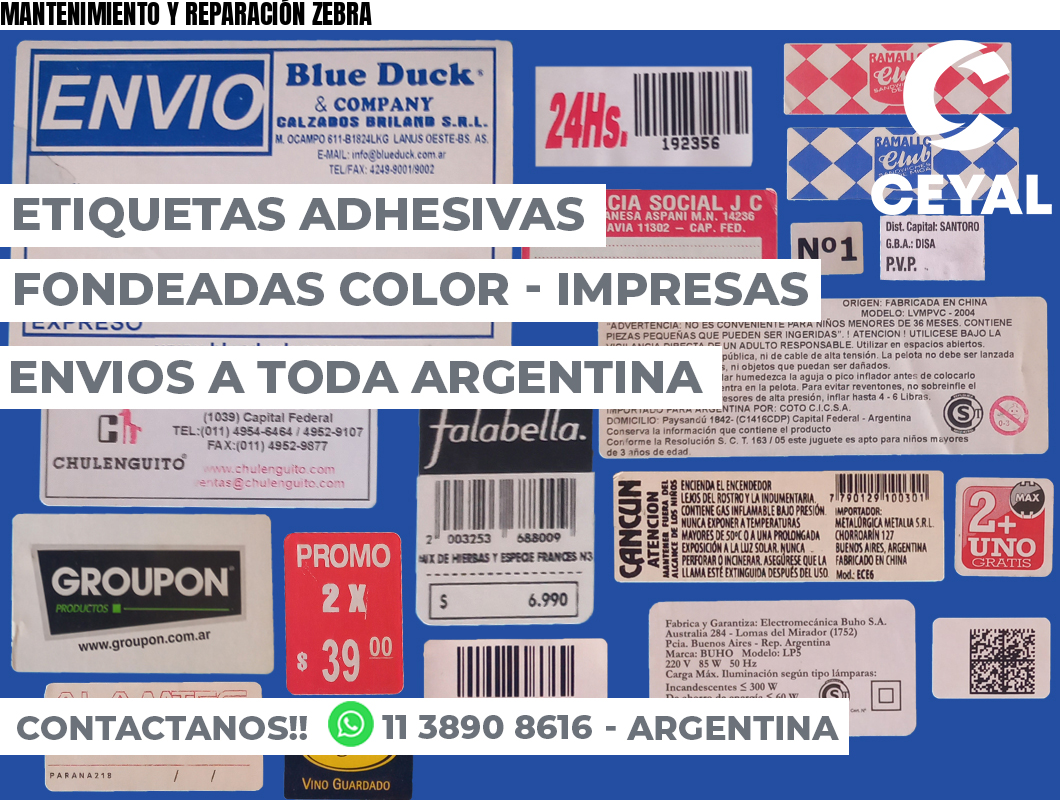 MANTENIMIENTO Y REPARACIÓN ZEBRA