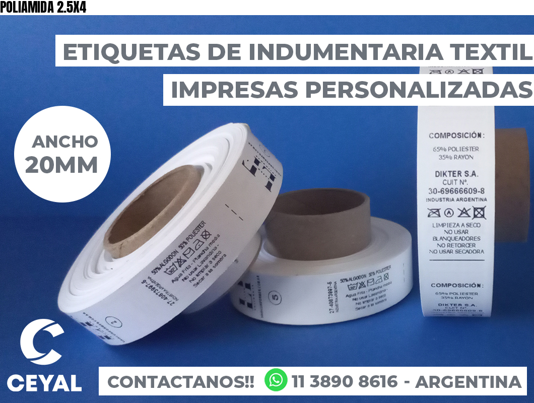 POLIAMIDA 2.5X4