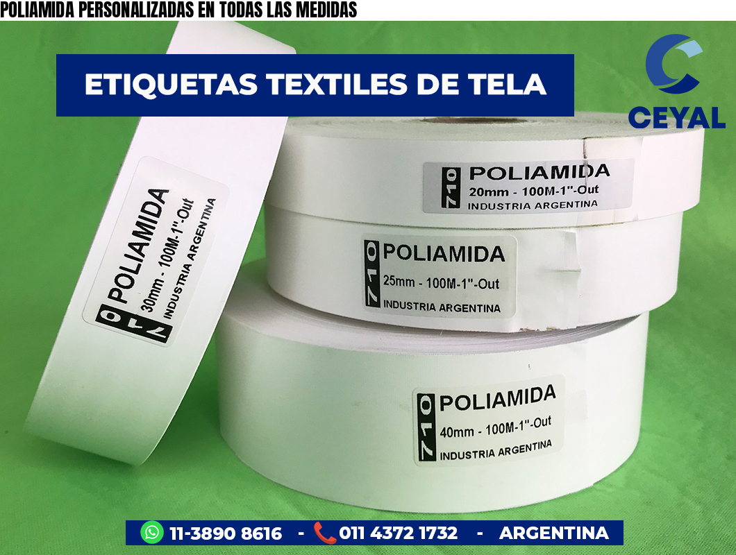 POLIAMIDA PERSONALIZADAS EN TODAS LAS MEDIDAS