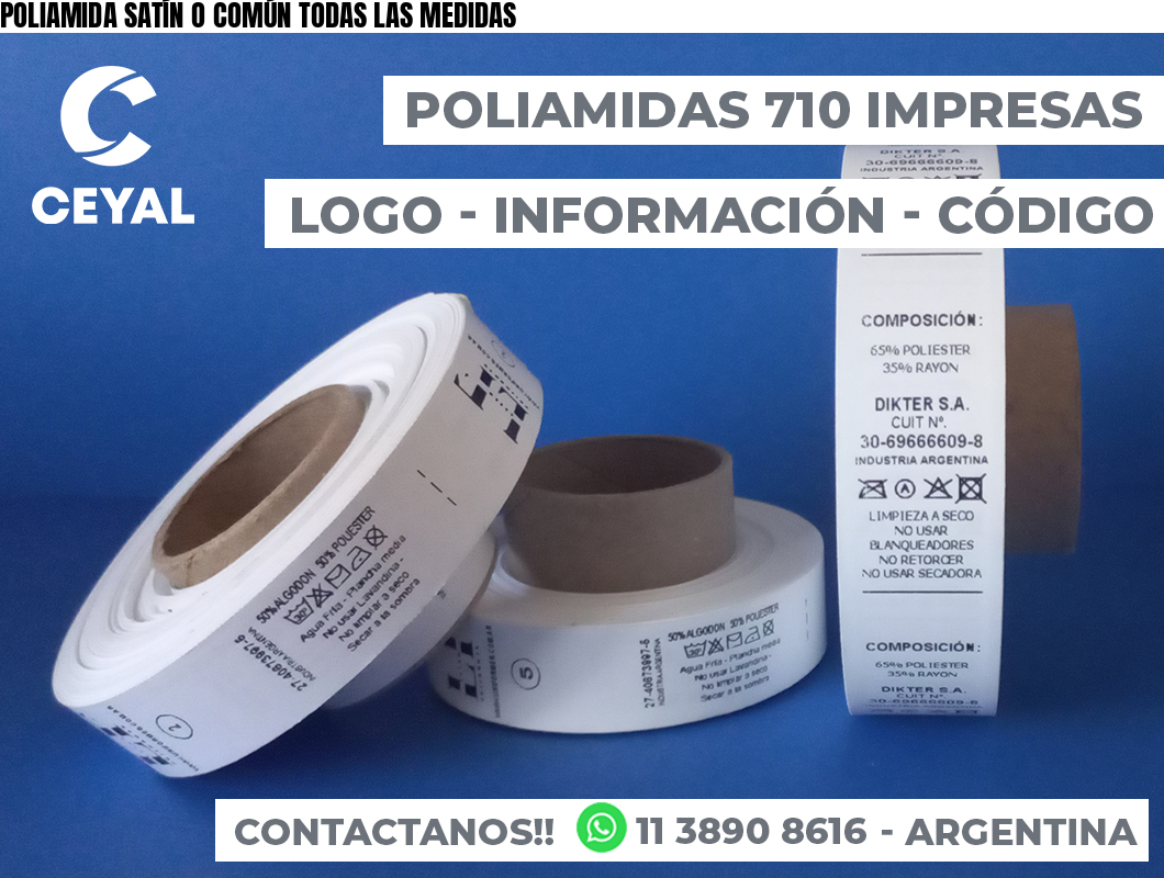 POLIAMIDA SATÍN O COMÚN TODAS LAS MEDIDAS