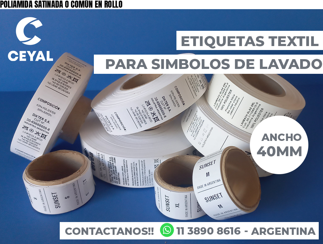 POLIAMIDA SATINADA O COMÚN EN ROLLO