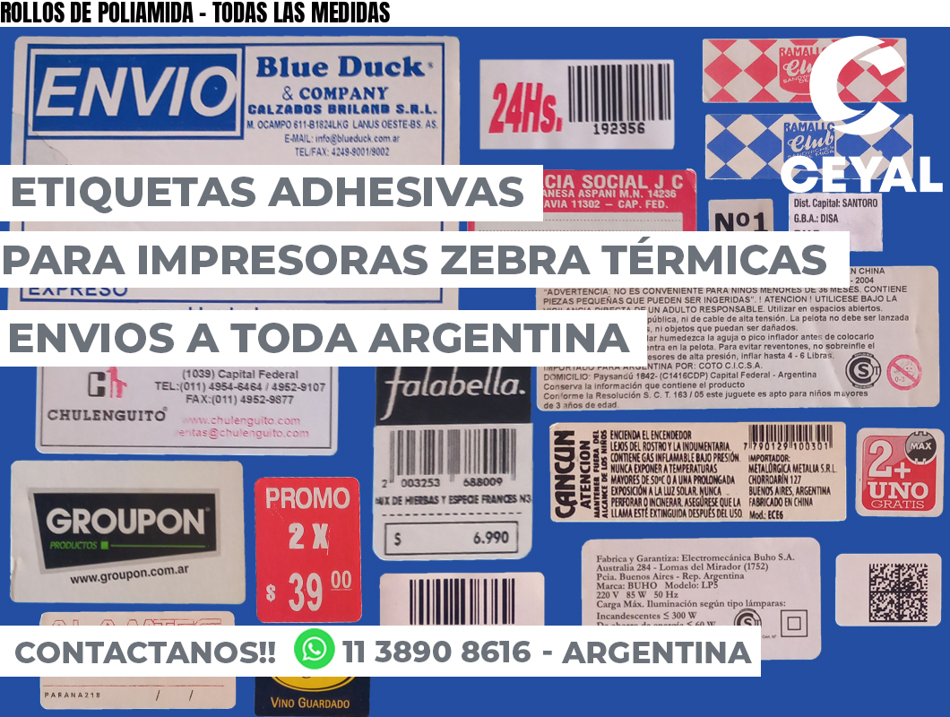 ROLLOS DE POLIAMIDA - TODAS LAS MEDIDAS