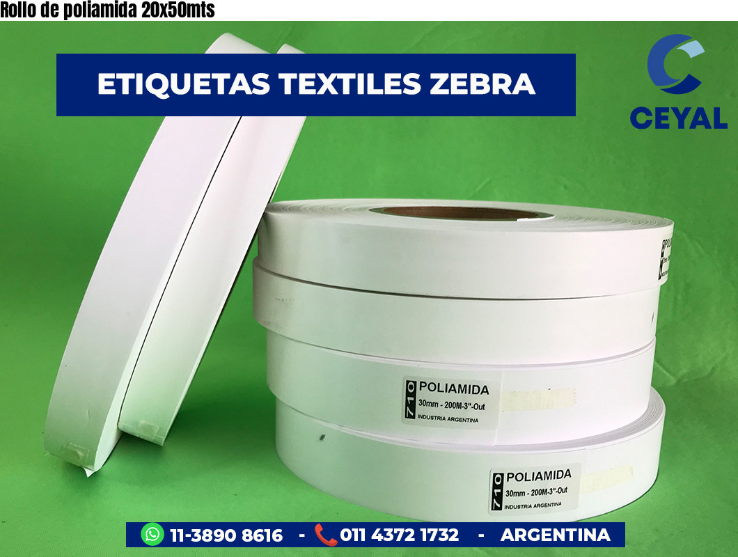 Rollo de poliamida 20x50mts
