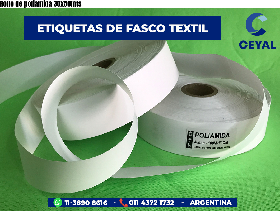 Rollo de poliamida 30x50mts