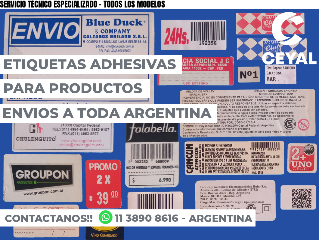 SERVICIO TÉCNICO ESPECIALIZADO - TODOS LOS MODELOS